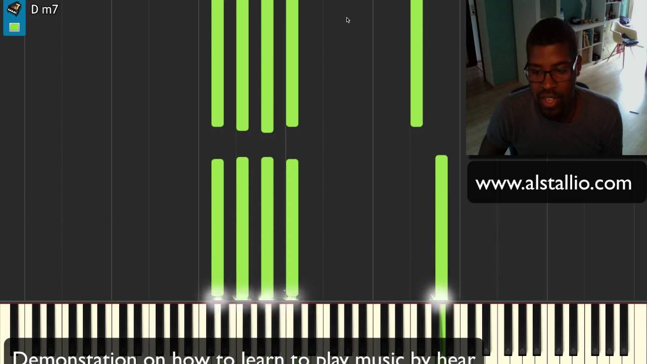 Demonstration on how to learn to play music by ear!