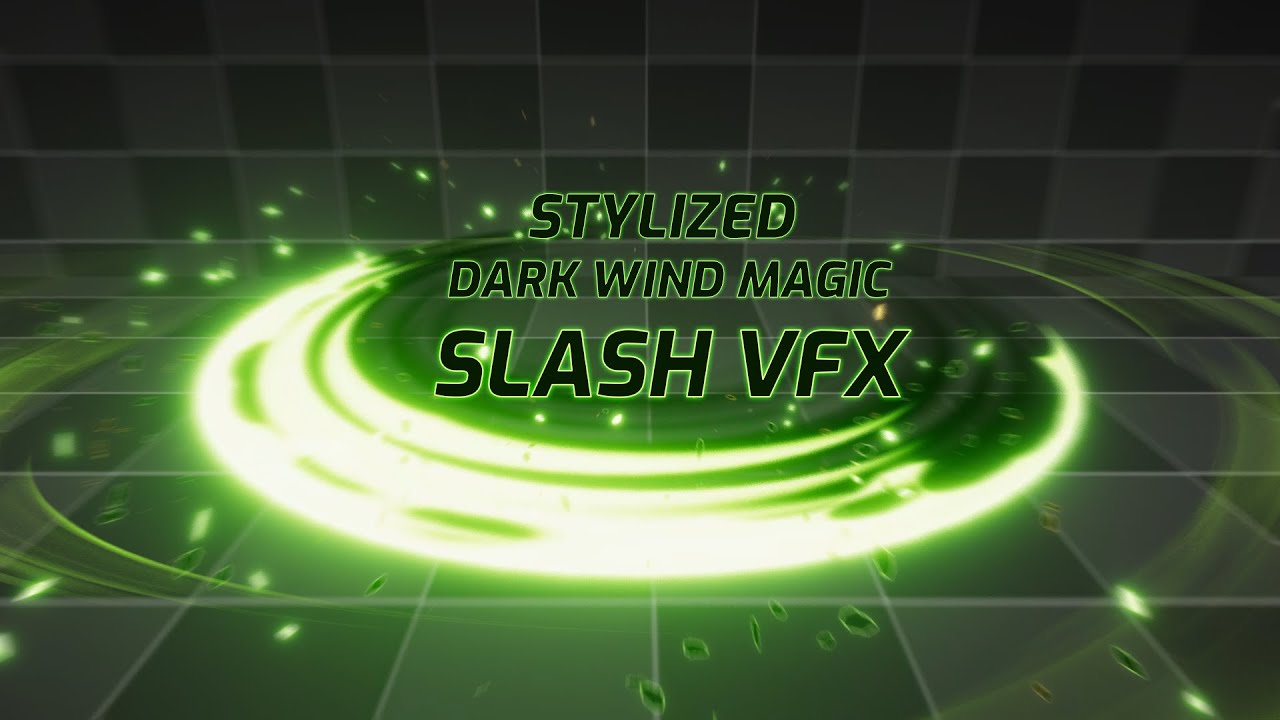Stylized Dark Wind Magic Slash VFX preview