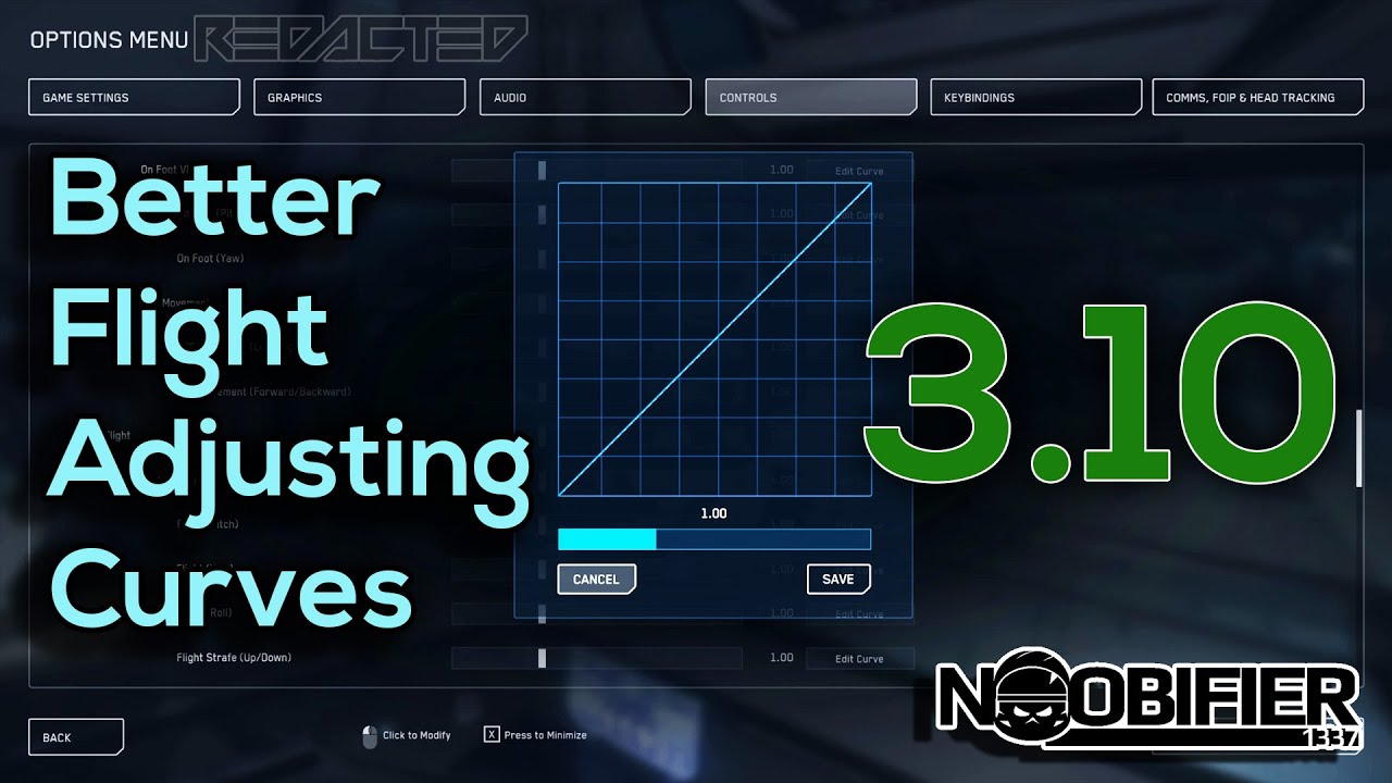 Better Flight - Adjust Curves - 3.10 Star Citizen