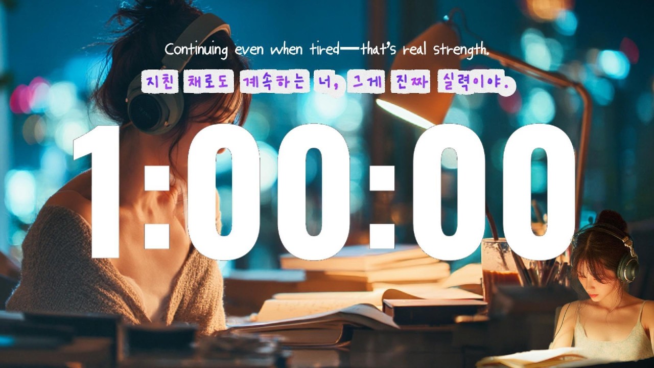 26.02.25 | 집중 Lo-fi | 1H | 저녁 공부, 마음 정돈