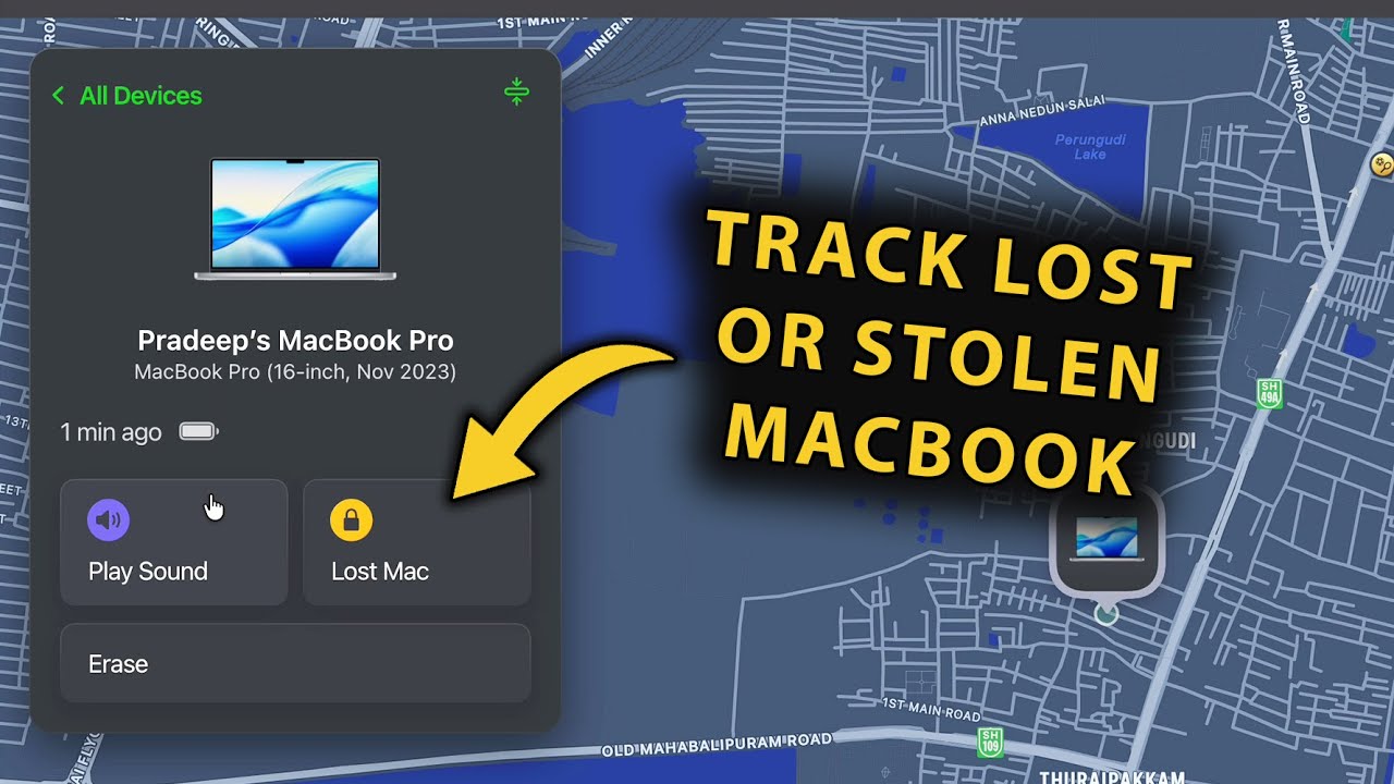 How To Track Stolen Or Lost MacBook Pro (Apple macOS)! 