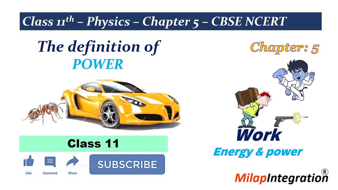 What is Power? ULTIMATE Definition | Rate of Work | Physics Class 11