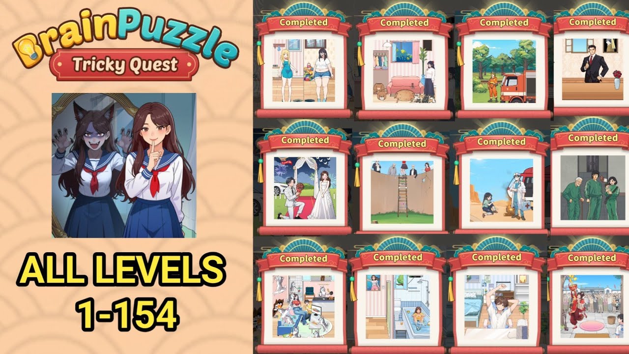 Brain Puzzle Tricky Quest All Levels 1-154 ✪ New Update 2026