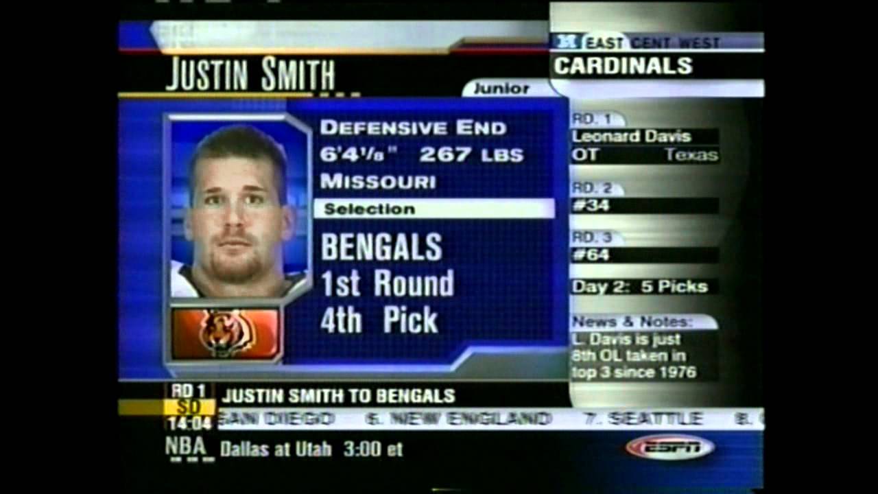 justin smith 2001 nfl draft pick