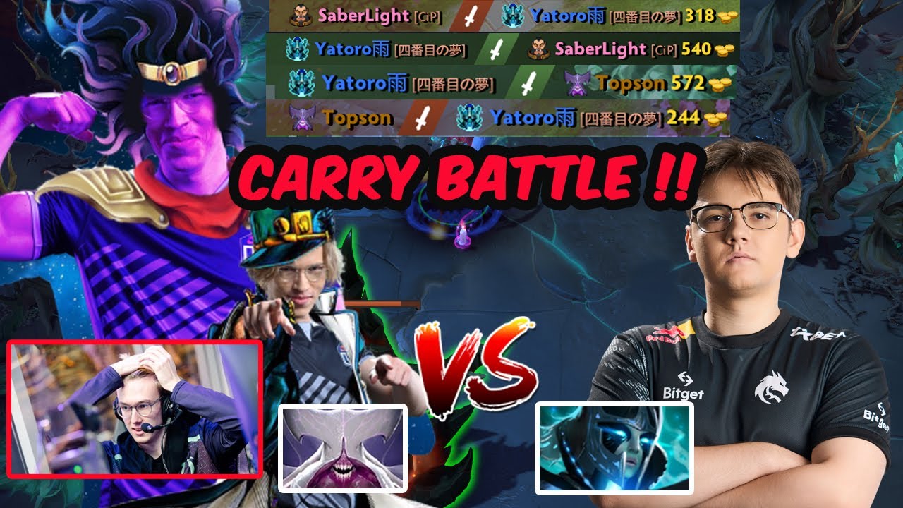Yatoro vs Topson : CARRY BATTLE WHO GONNA TAKE THIS MMR ??