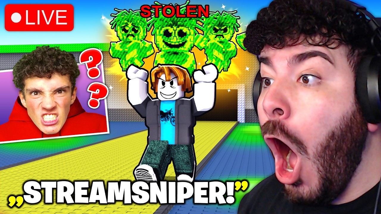 Ich STREAMSNIPE IHN in PVP mit ADMIN PANEL bis er KOMPLETT AUSRASTET ... Steal A Brainrot