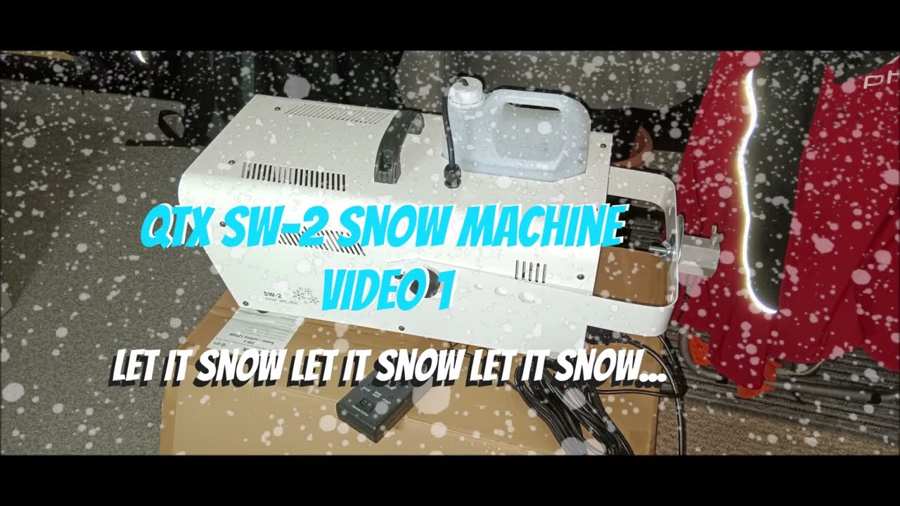 QTX SW 2 Snow Machine - Review video one #snowmachine #sfx