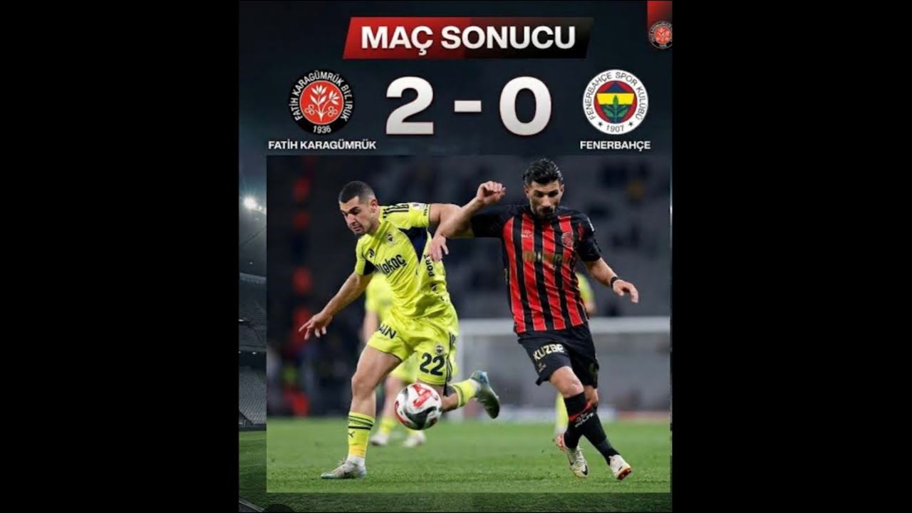 🔴 Canlı Fatih karagümrük-Fenerbahçe maç sonu