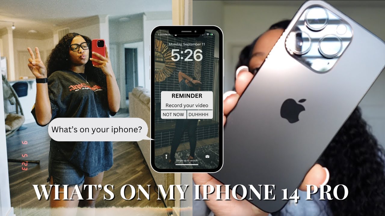 WHAT'S ON MY IPHONE 14 PRO 📲 | IOS 16 + Content creator apps