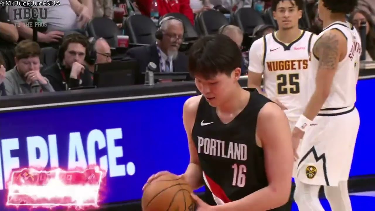 Yang Hansen full highlights vs. Denver Nuggets - 4 Points, 1 Offensive Rebound, 1 Block