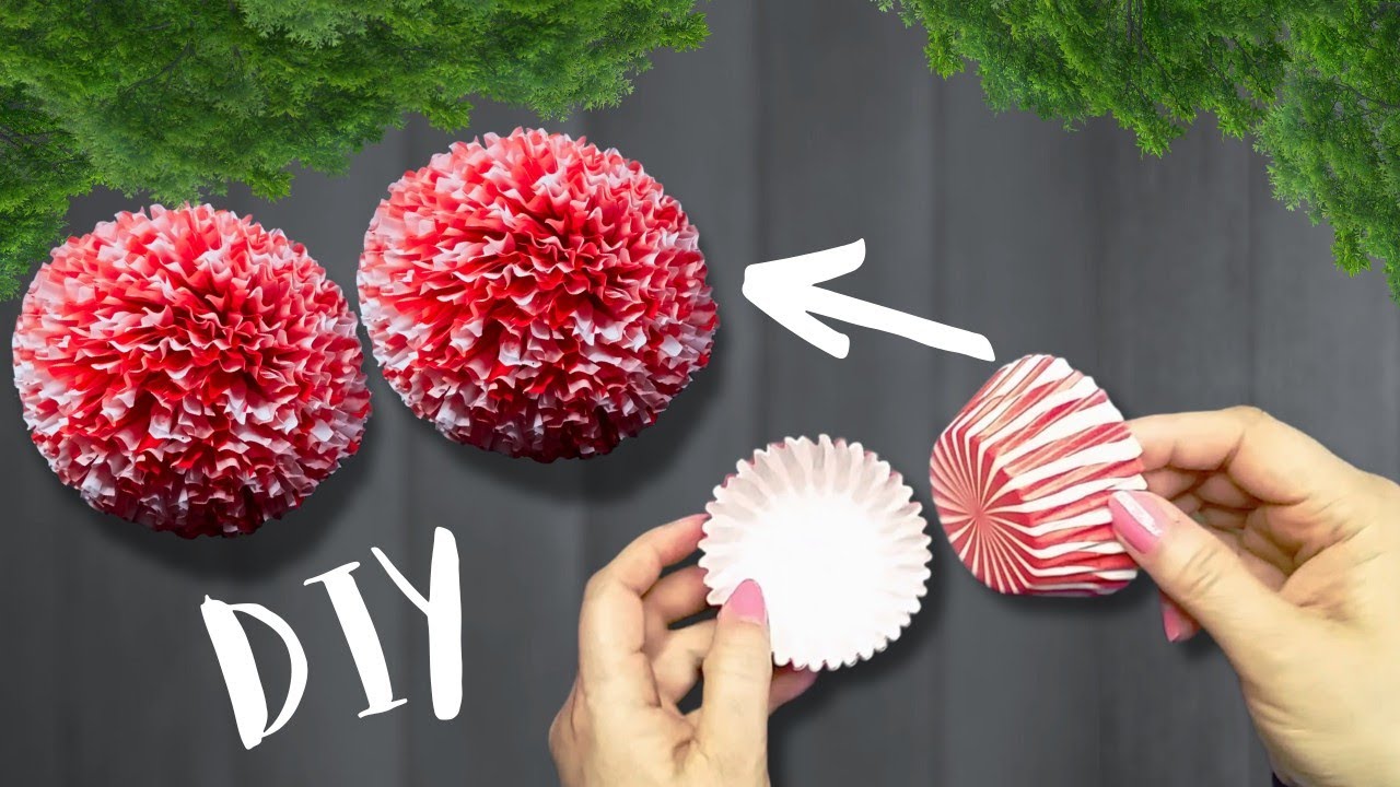 DIY Cupcake Liner Flowers🌺EASY Craft Ideas💡Easy DIY Decoration! Paper Craft ASMR