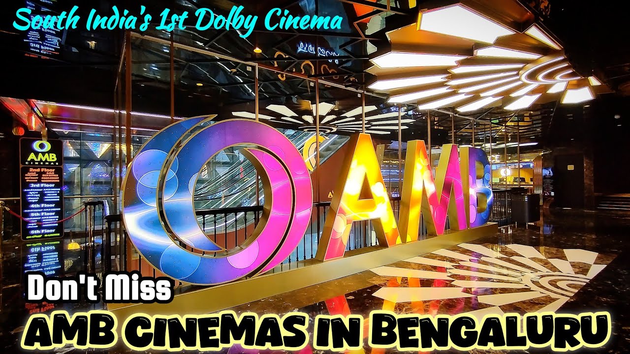 👌😍 Недавно открылись | Кинотеатры AMB Cinemas с великолепным дизайном 🖤💛 | Величественные | Бангалор