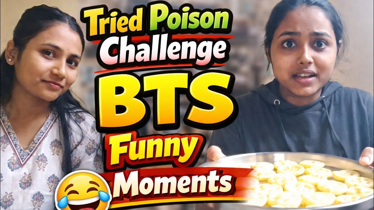 😱 Tried Poison Challenge BTS | Funny Moments 😂#yt #vloglife #viral #funny 