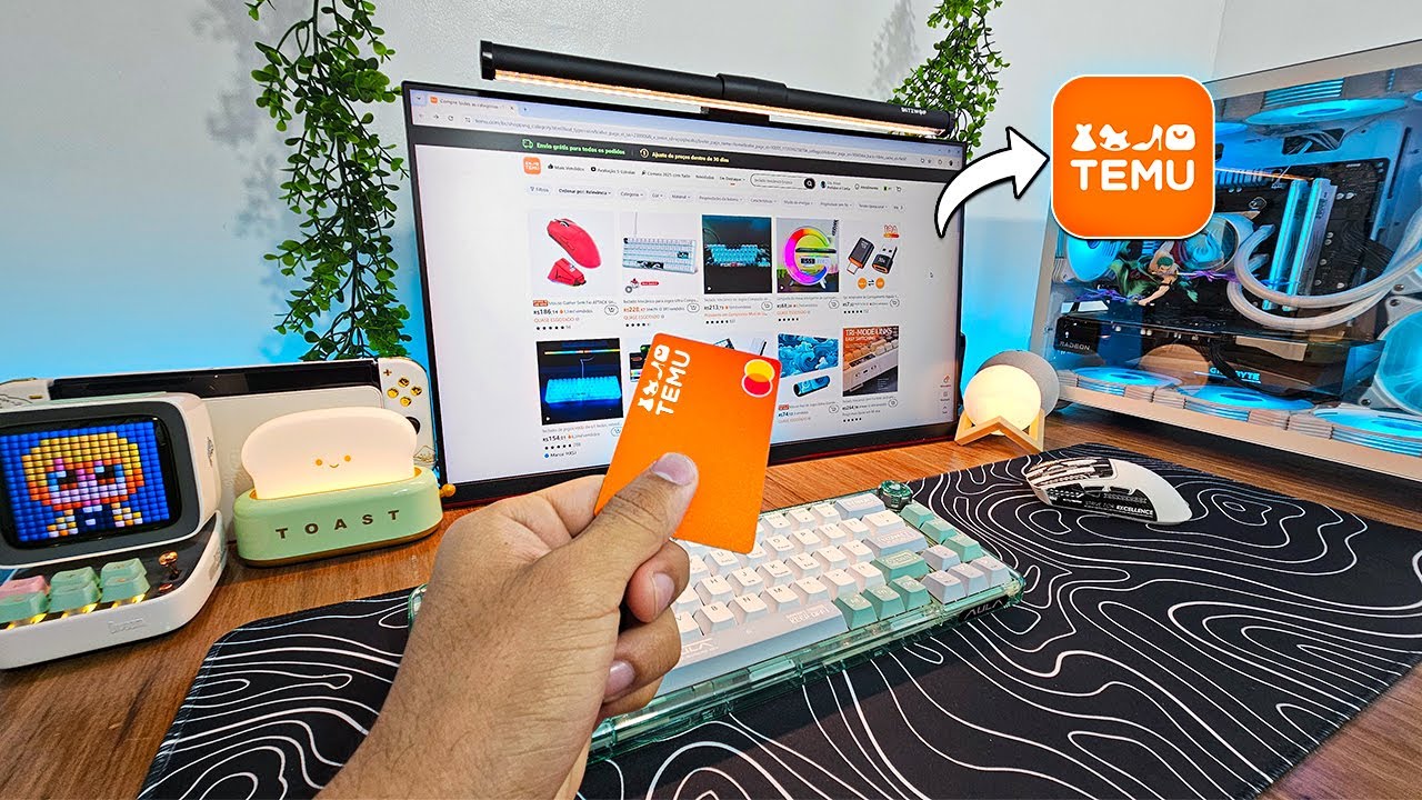 Primeiras Compras pro Setup Gamer dos SONHOS em 2025! (TEMU)