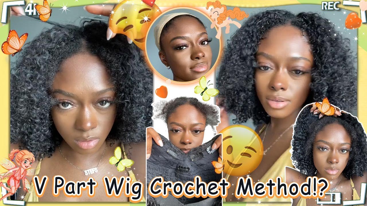 Tired Of Lace?🥺Install Glueless V Part Wig | Crochet Mini Leave Out Method Ft. 