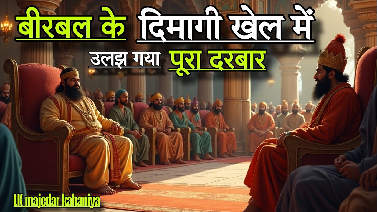 बीरबल के दिमागी खेल में उलझ गया 🤔 पूरा दरबार इंटरेस्टिंग कहानी | interesting akbar birbal new kahani
