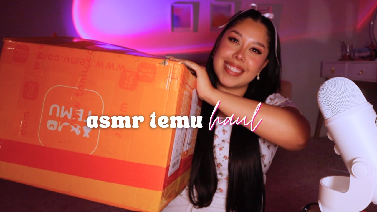 ASMR | ✿ Huge temu haul (clothes, makeup, jewelry, & more!)