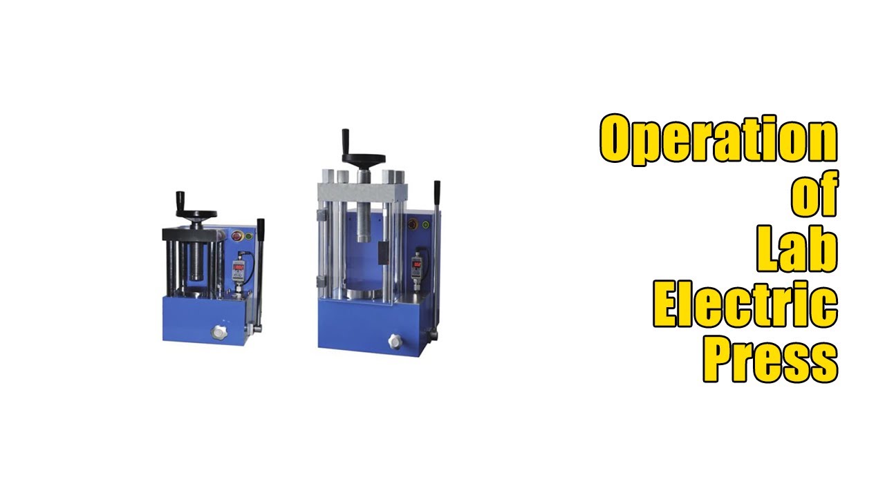 Operation of Electric Lab Press