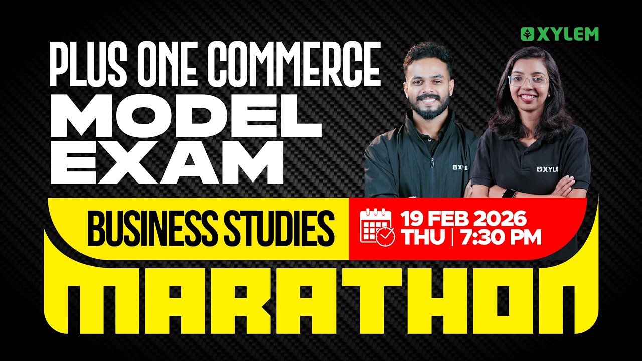 Plus One Commerce Model Exam - Business Studies | MARATHON | Xylem Plus One Commerce