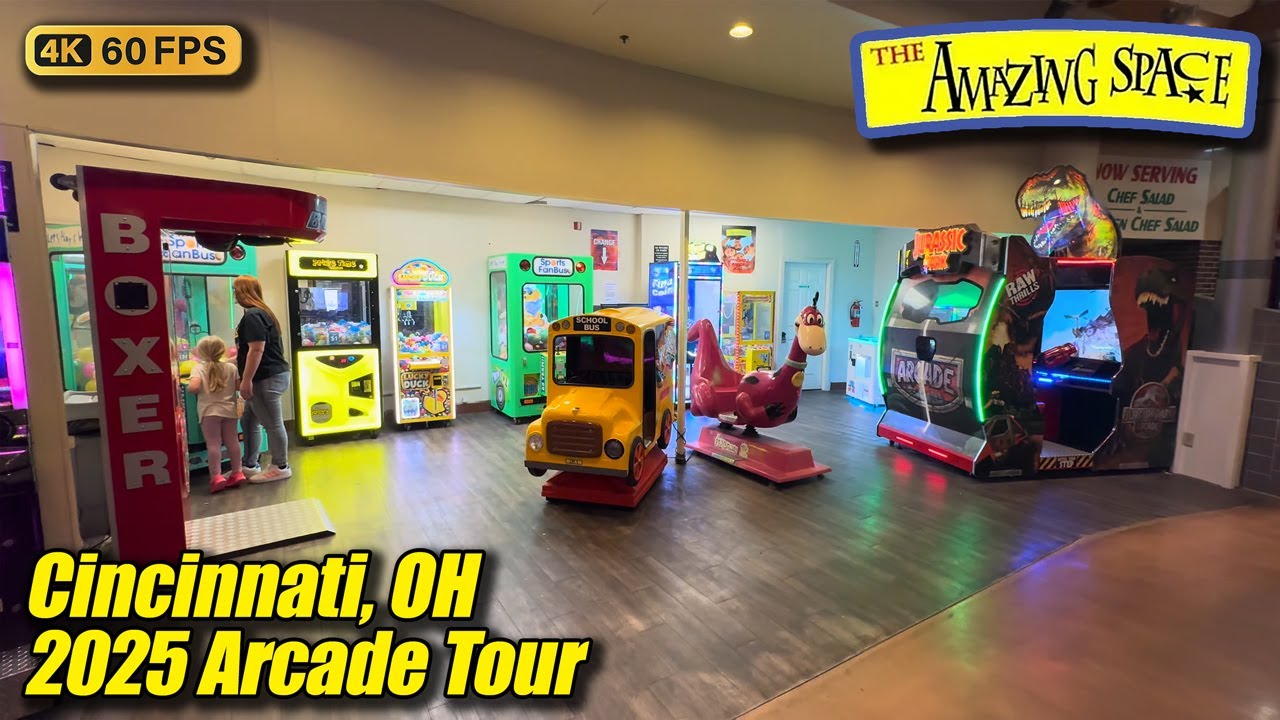 The Amazing Space, April 2025 arcade tour (Cincinnati OH), new 4K full walkthrough