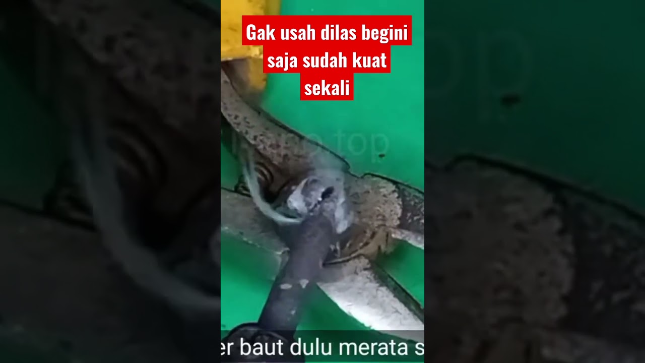 Cara menempelkan besi ke besi tanpa mesin las #besi #solderbesi#short 