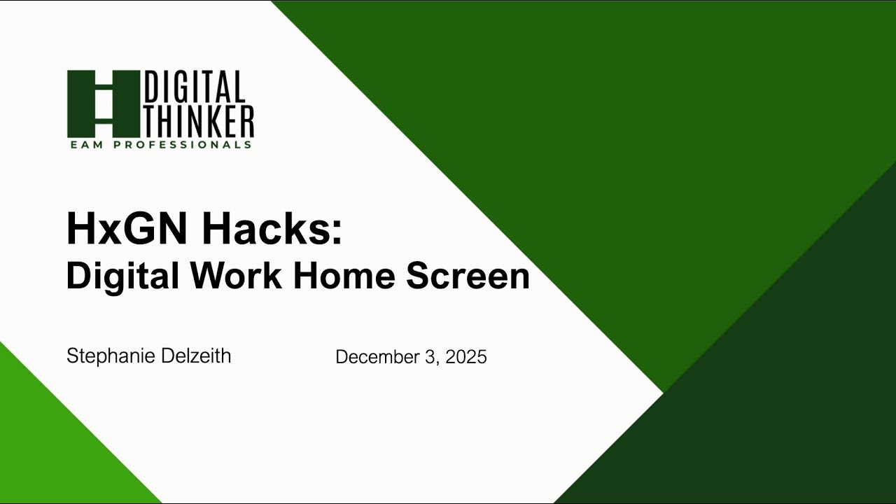 HxGN Hacks | Домашний экран для цифровой работы