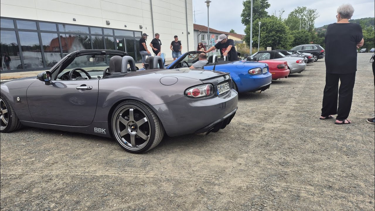 Test der Tour beim Einbecker MX-5 Treffen