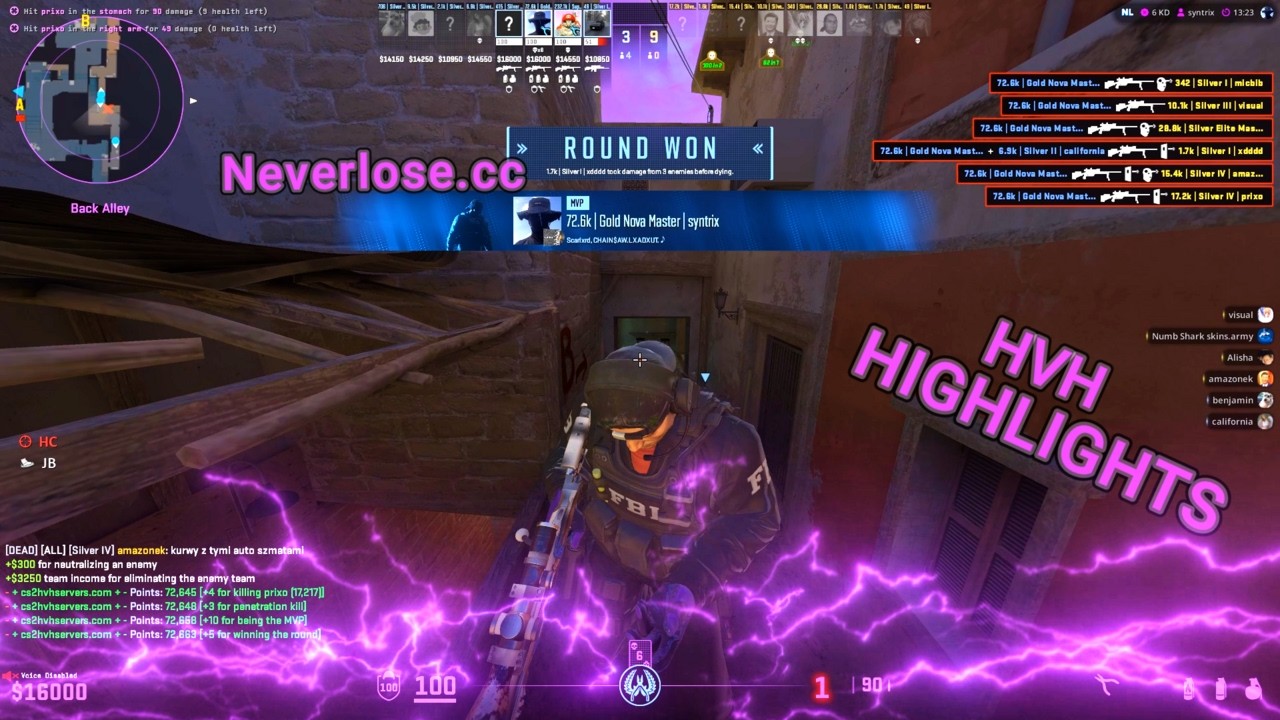 #cs2 hvh highlights #16 ft. Neverlose.cc