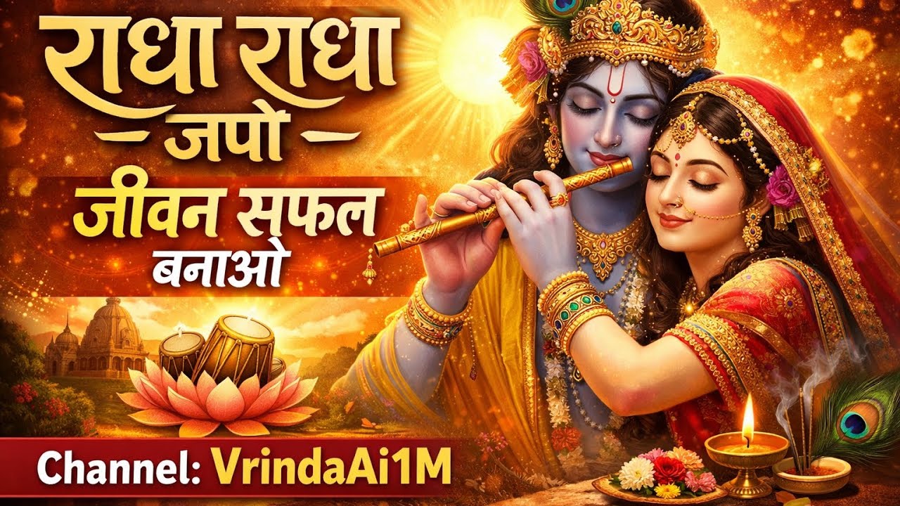 अखंड राधा नाम जप 1008 बार Radha Naam jap 1008 baar #radhakrishna #radhanaamjap #radheradhe #radha 