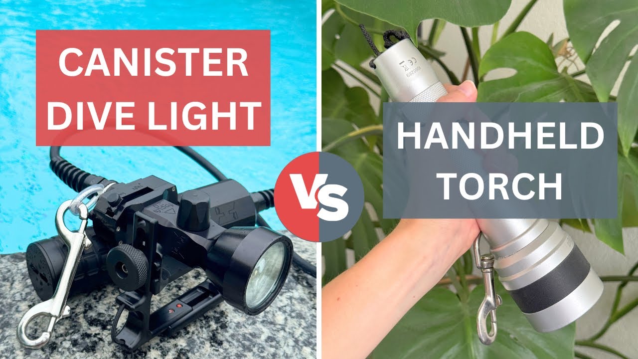 Canister Light VS Handheld Torch | Scuba gear