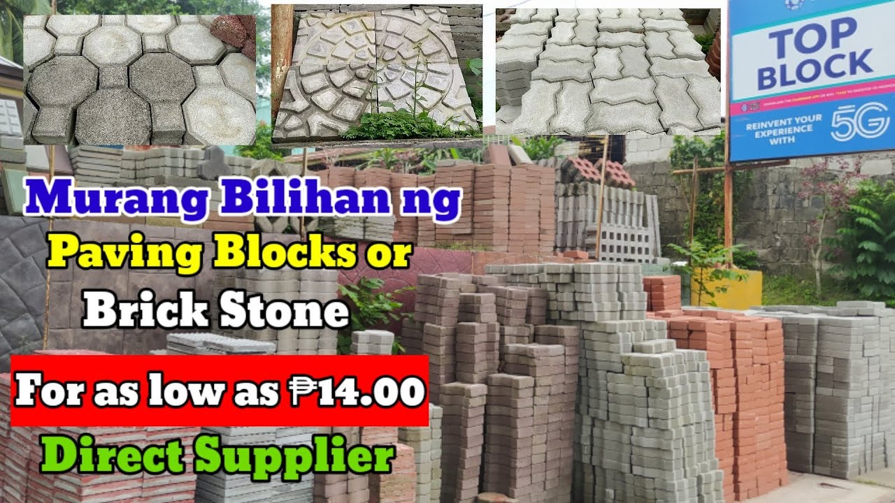 Murang Bilihan ng Brick Stone or Paving Blocks|Brick Stone Price in the Philippines
