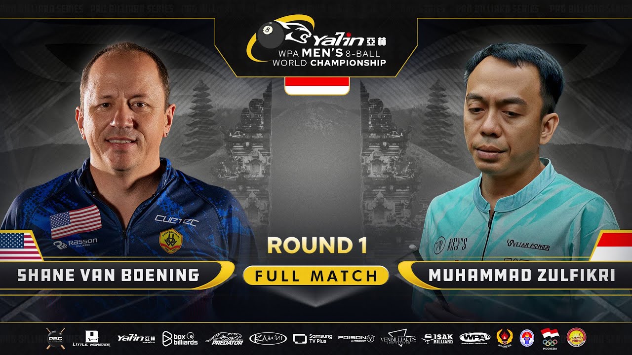 🇺🇸 VAN BOENING vs ZULFIKRI 🇮🇩  - YALIN WPA Men's 8-Ball World Championship 2025