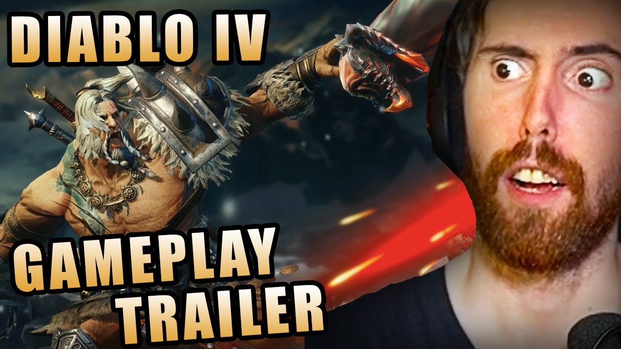 Asmongold watches DIABLO 4 GAMEPLAY TRAILER