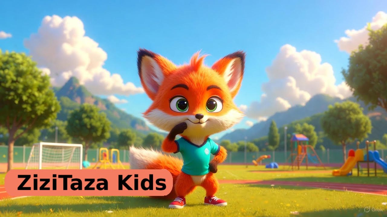 The Athlete Beat - Fun Cartoon Song for Kids - Educational Music - ZiziTaza
