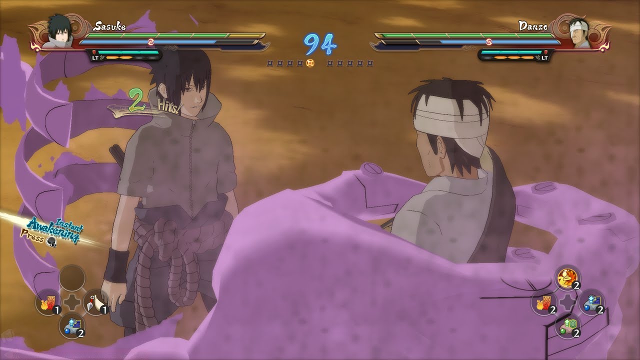 Sasuke (EMS) Vs Danzo:Naruto Shippuden Ultimate Ninja Storm 4 Evolution