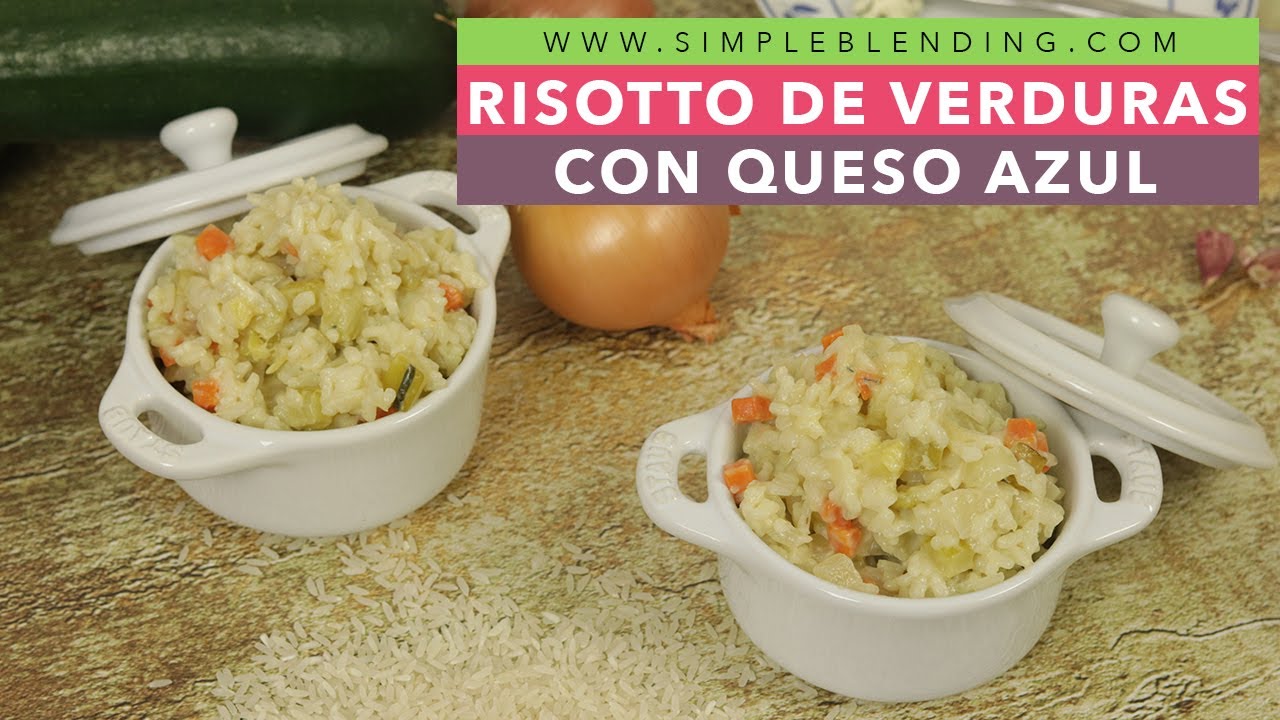RISOTTO DE VERDURAS CON QUESO AZUL | Risotto cremoso con queso azul | Arroz con queso