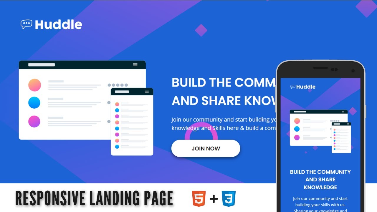 Fully Responsive Landing Page Using Only CSS3