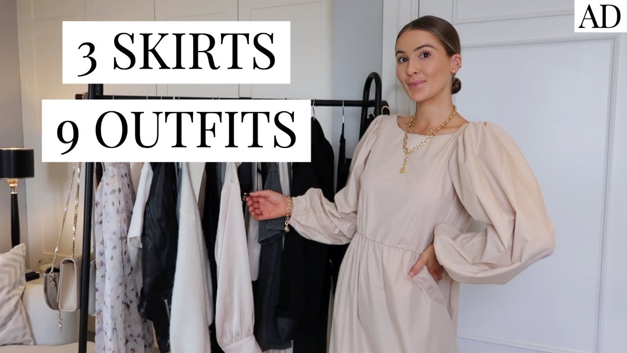 MIDI SKIRT STYLING | 3 SKIRTS, 9 OUTFITS | NADIA ANYA