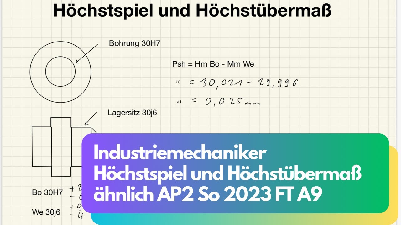 Höchstspiel und Höchstübermaß AP2 So2023 FT A9