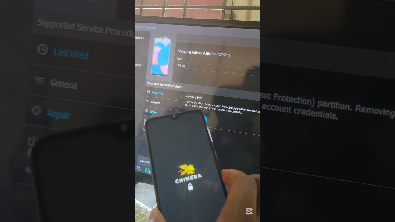 Samsung A30s FRP remove by Chimera Tool last patch