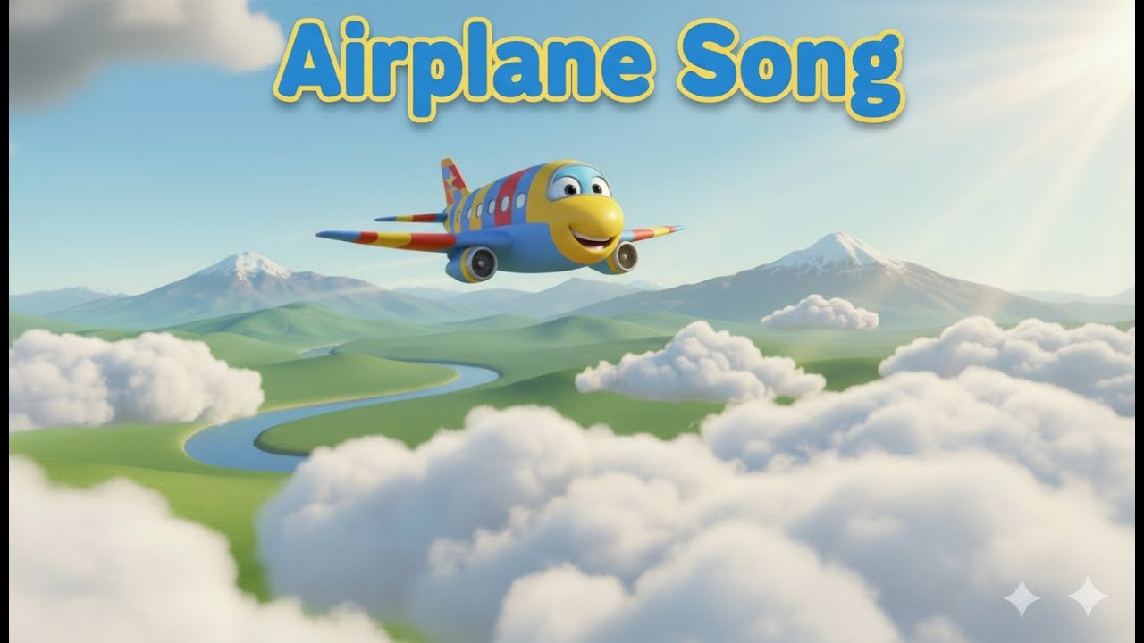 Airplane Song | Jonta Monta Mouse Family Nursery Rhyme | Kids Songs
