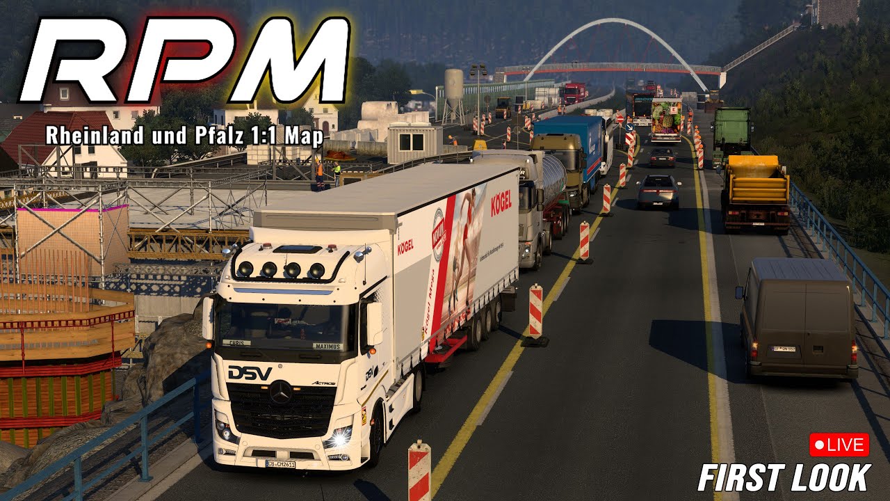 ETS2 1.49 I RPM - Rheinland & Pfalz 1:1 Map 😍 First Look ᐅ Best MAP