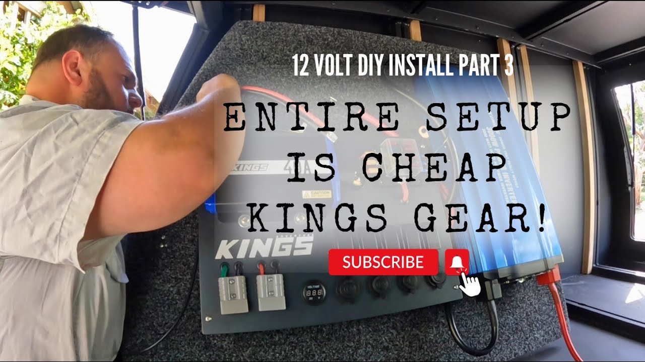 PT 3 INSTALLING OUR 12VOLT SYSTEM - All cheap kings gear! #12voltpowersupply #adventurekings