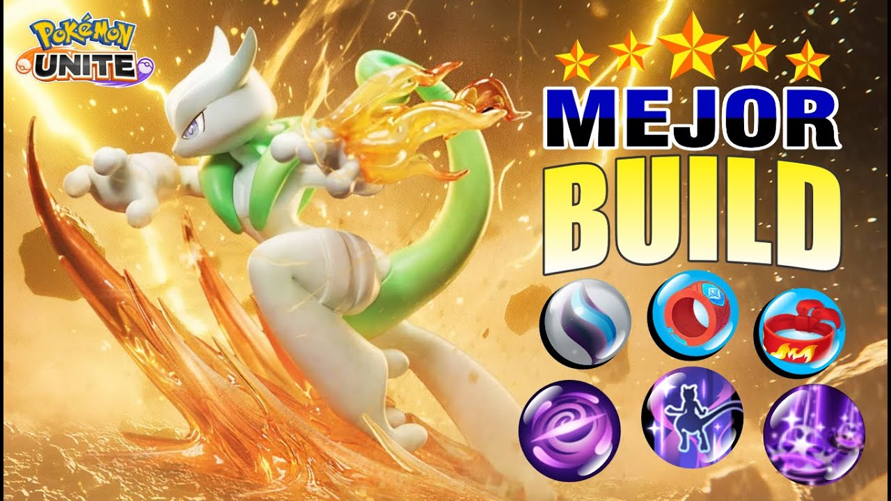 🔥🔥 La Mejor Build de Mewtwo X en Pokemon Unite mas Medalllas 2025 🔥🔥