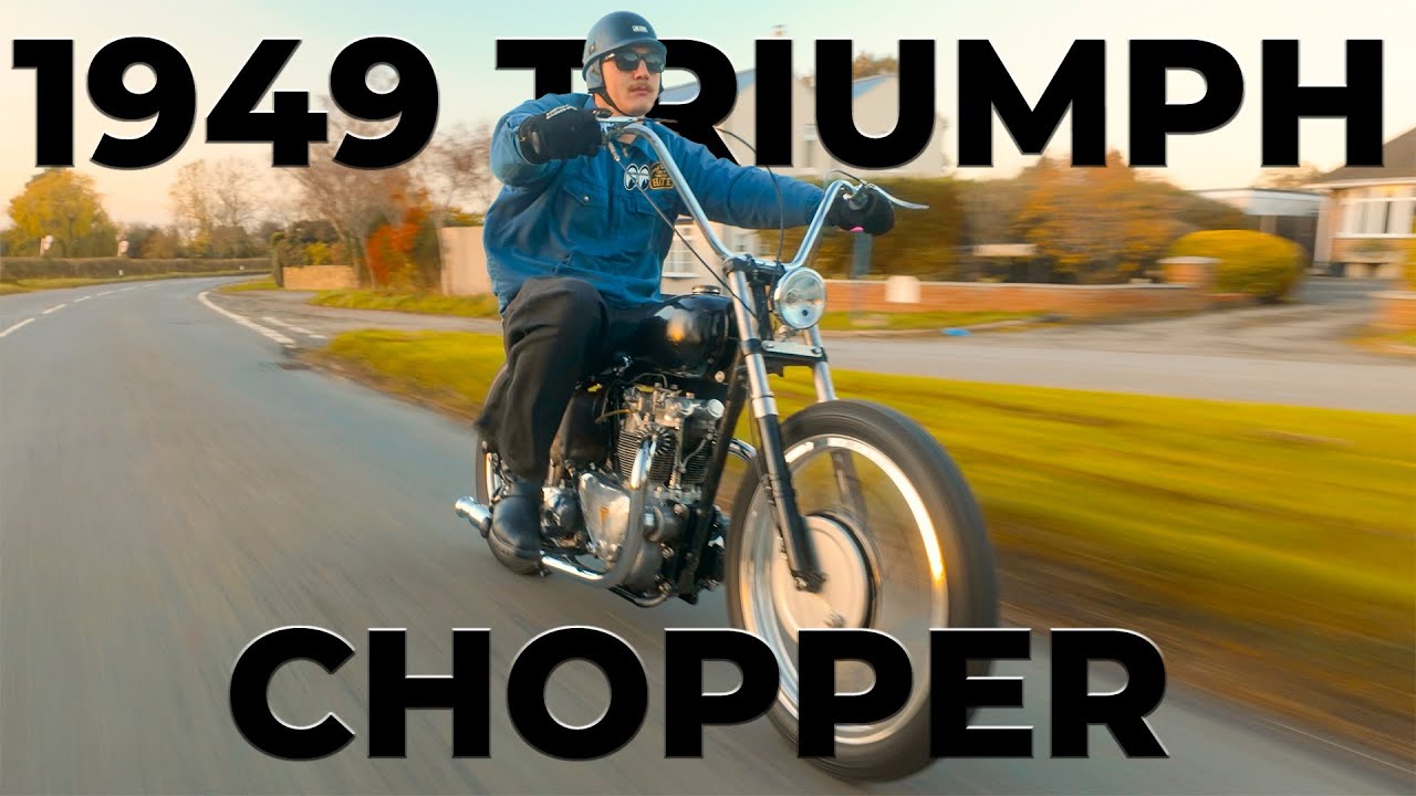 This one of a kind 60s style chopper could be yours! (Triumph Pre-Unit Chopper)