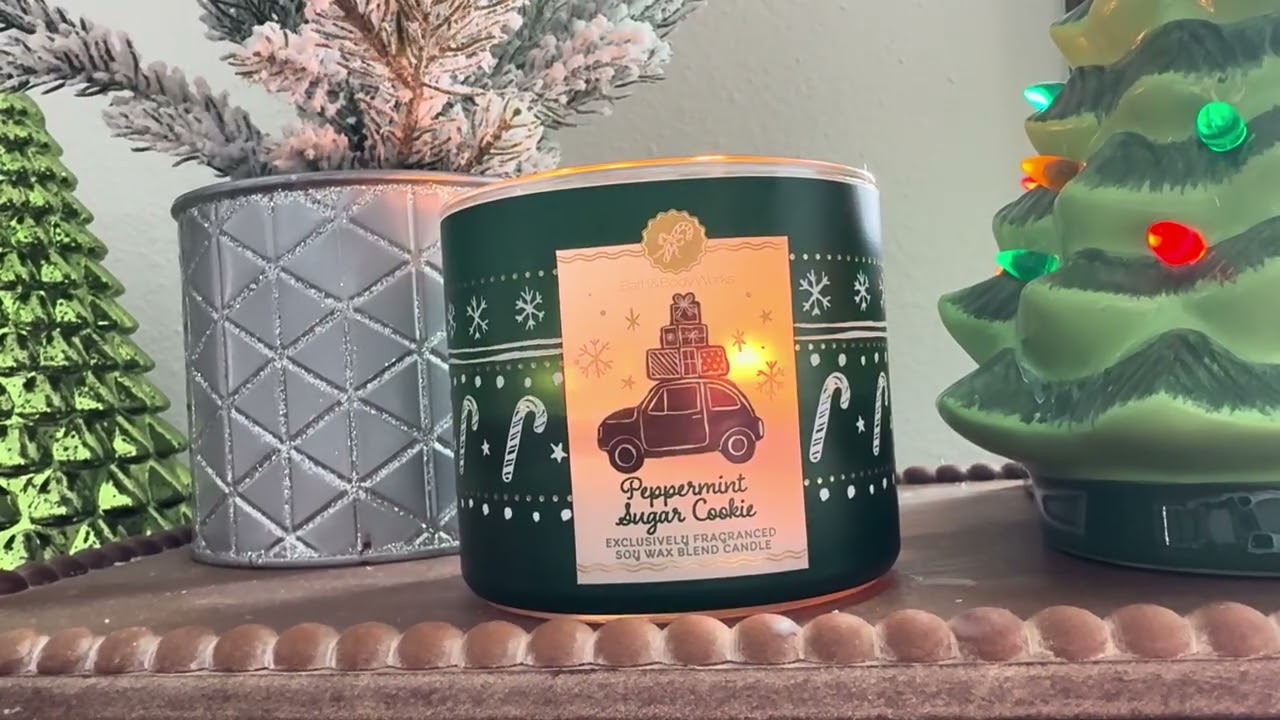 Отзыв о свече Bath & Body Work с ароматом мятного сахарного печенья
