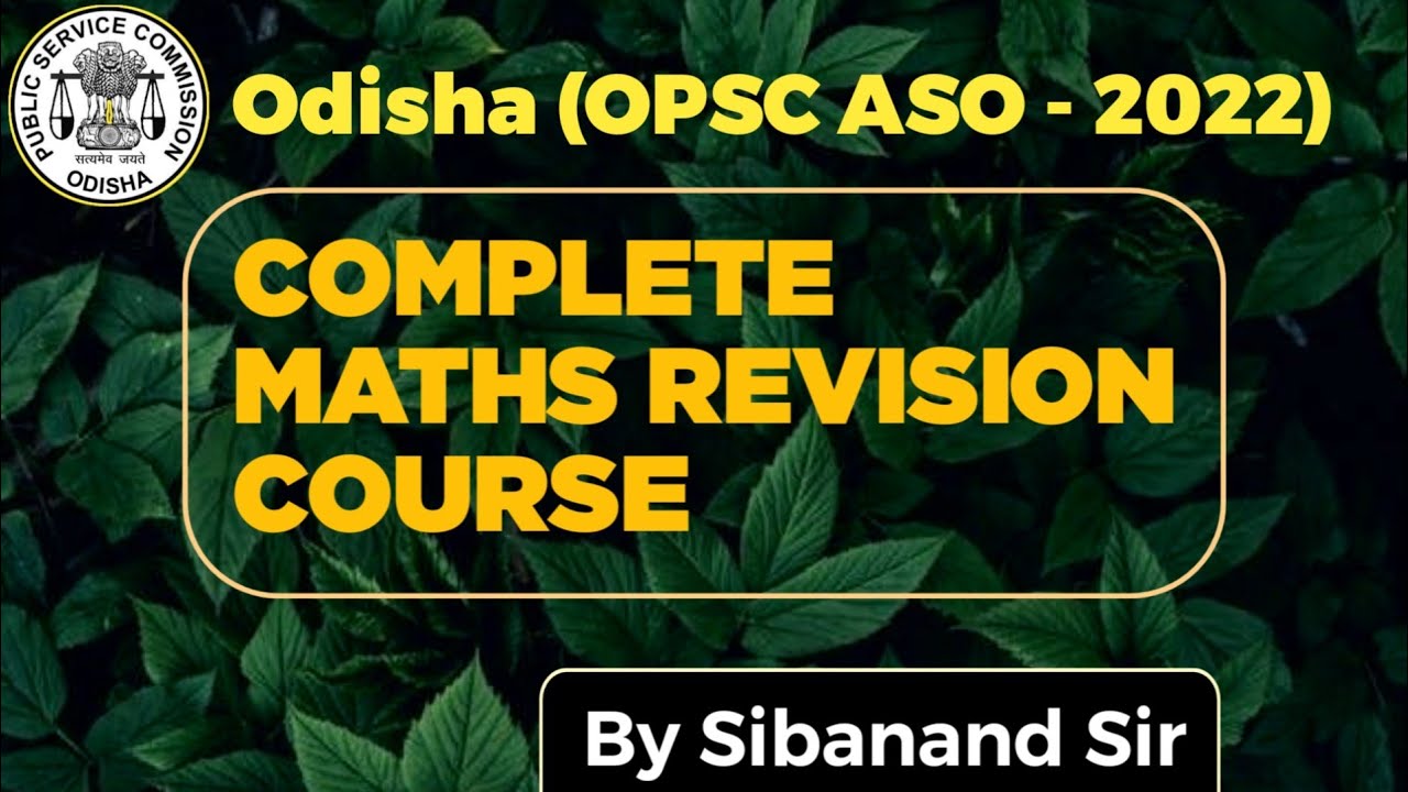 COMPLETE REVISION (MATH) | OPSC ASO