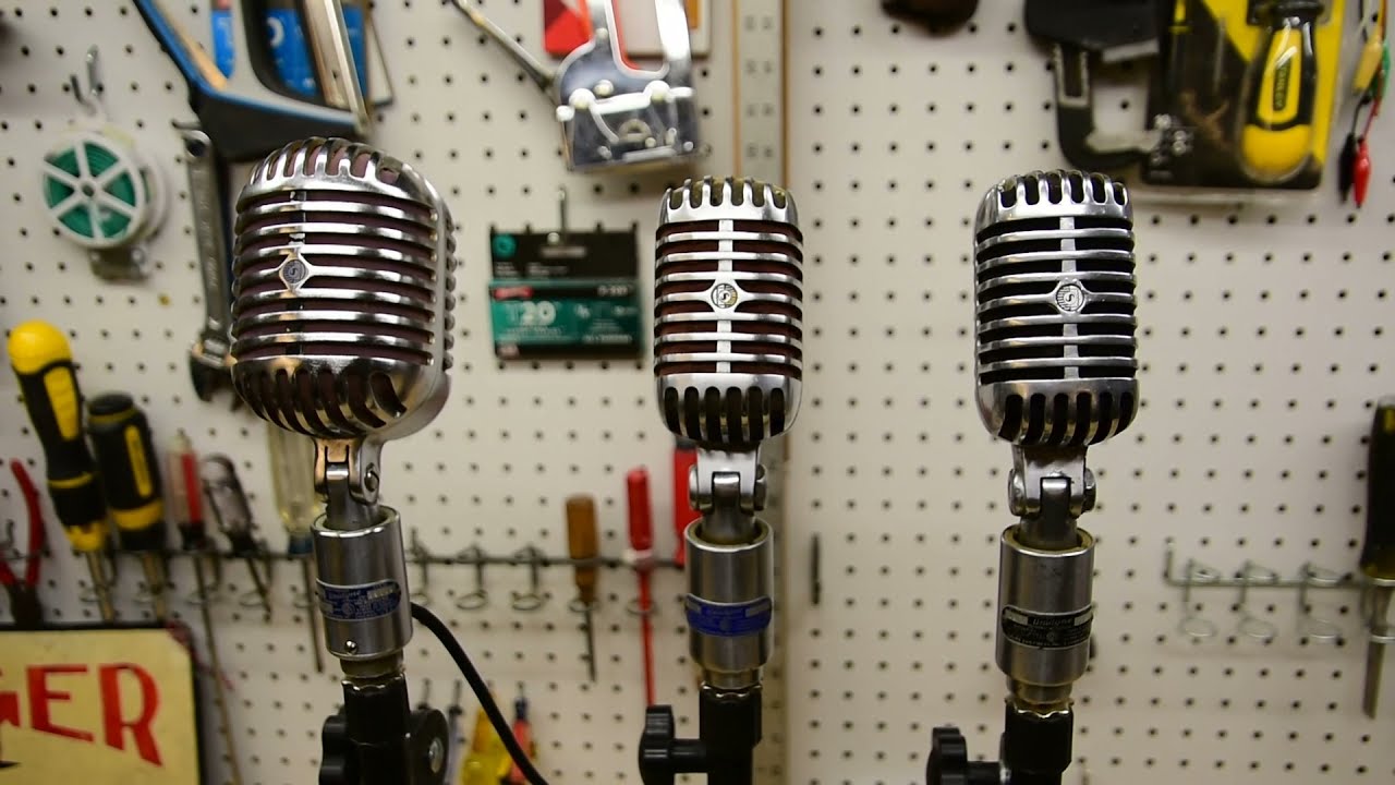 Vintage mics: Shure Unidynes (556 and 556S)