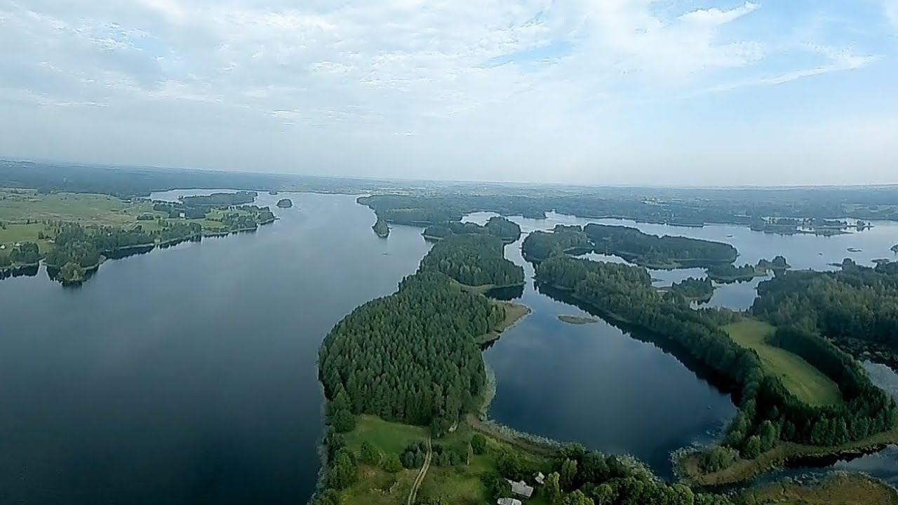 Antalieptės marios Lietuvos ežerai Dronas
