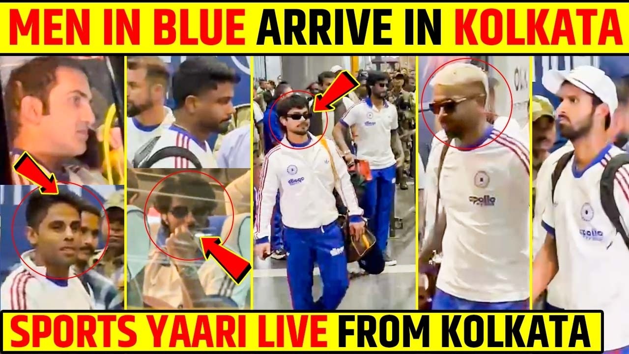 MEN IN BLUE ARRIVE IN KOLKATA 😎 | SPORTS YAARI LIVE FROM KOLKATA #t20worldcup2026 #teamindia